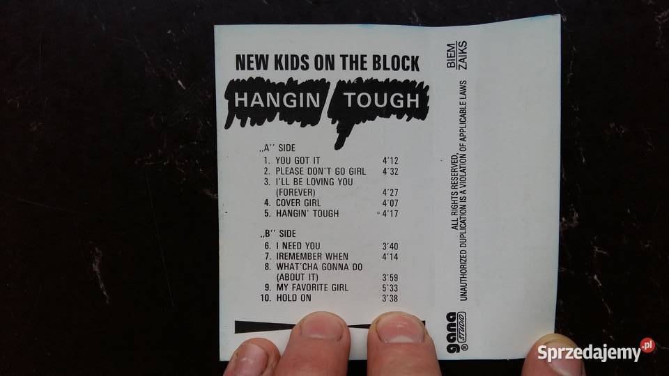 Kaseta magnetofonowa NKOTB Hangin touch Wyd Takt