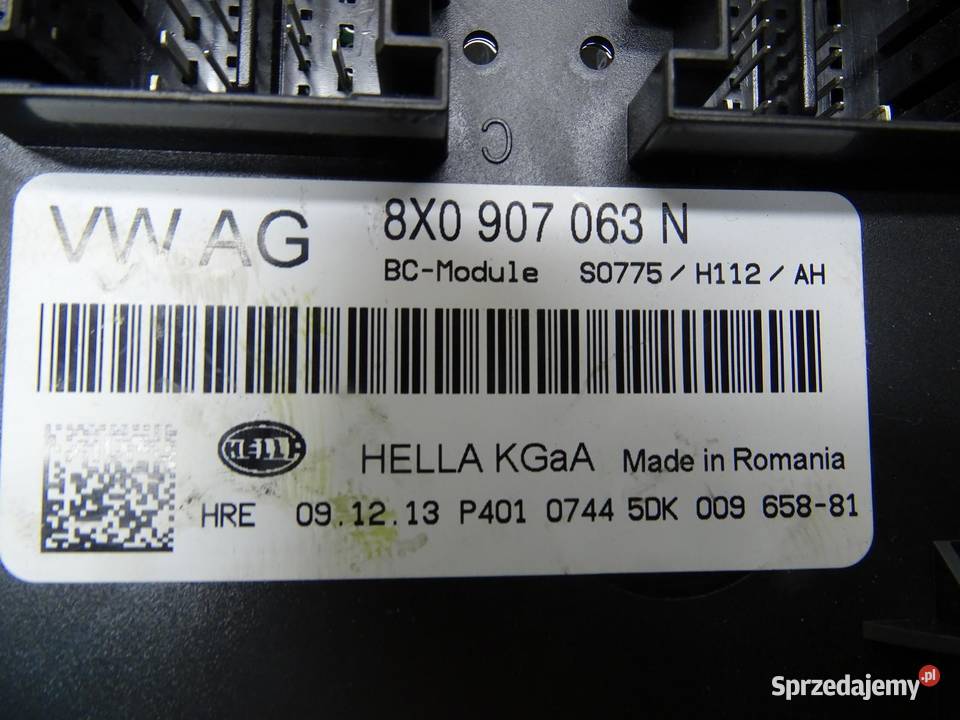 MODUŁ STEROWNIK KOMFORTU BCM 8X0907063N AUDI A1 osobowe