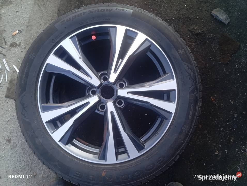 Opony zimowe 21555R18 z alufelgami Nissana Elbląg sprzedam