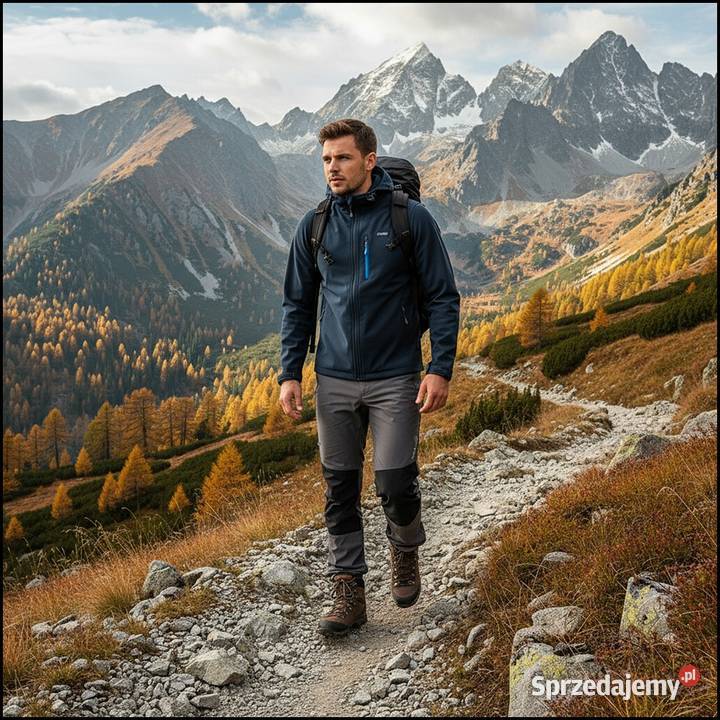 Kurtka męska softshell IVER ELBRUS MXXL niebieski Odzież sportowa Warszawa