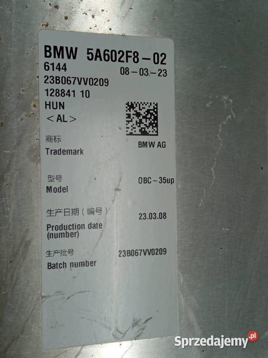 MODUŁ STEROWNIK FALOWNIKA INVERTER 5A602F8 Bmw