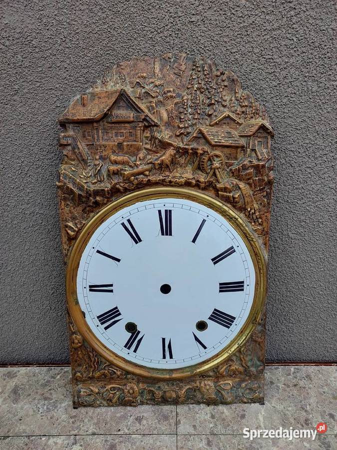 T124 Tarcza starego zegara comtoise otwory Tczew sprzedam