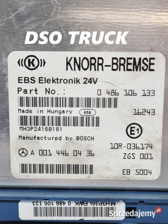 A0014460436 0486106133 Sterownik Modul EBS Knorr Zawichost