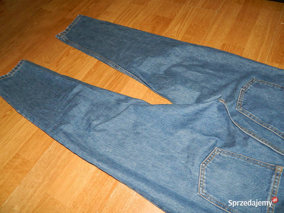 MONKI luźne jeansowe ogrodniczki XS Rozmiar 34(XS) Spodnie