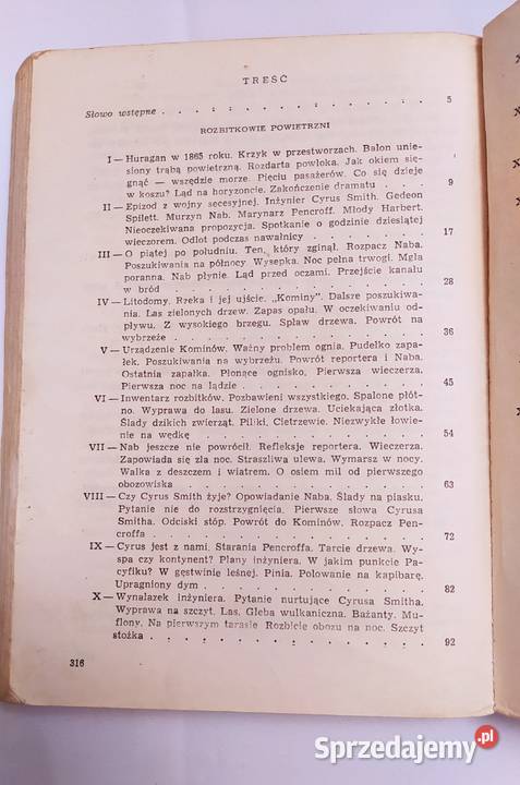 TAJEMNICZA WYSPA Juliusz Verne TOM 1 sprzedam