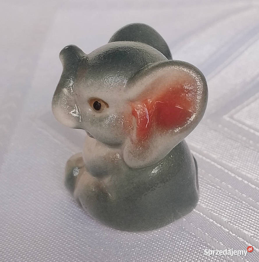 figurka porcelanowa słoń słonik Porcelana i szkło podlaskie Suwałki