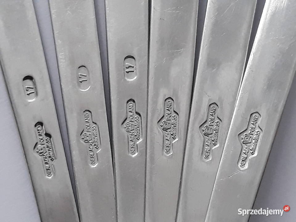 Łyżki obiadowe 2 KONWALIE Gerlach sztućce PRL Dąbrowa Górnicza sprzedam