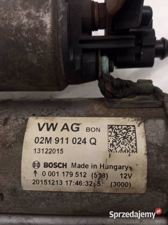 ROZRUSZNIK 02M911024Q 0001179512 12 TSI Skoda Układ elektryczny silnika sprzedam