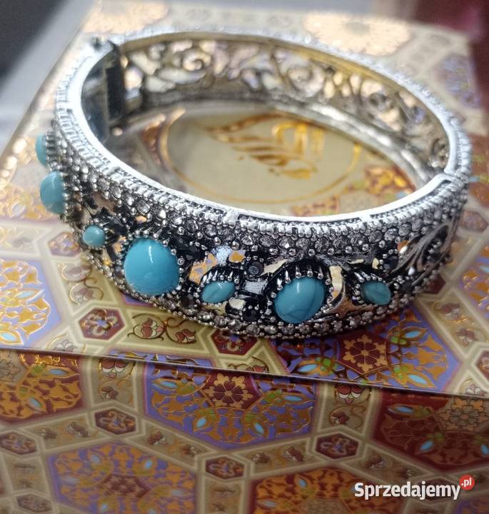 Piękna lśniąca bransoletka mankietowa turecka Białystok