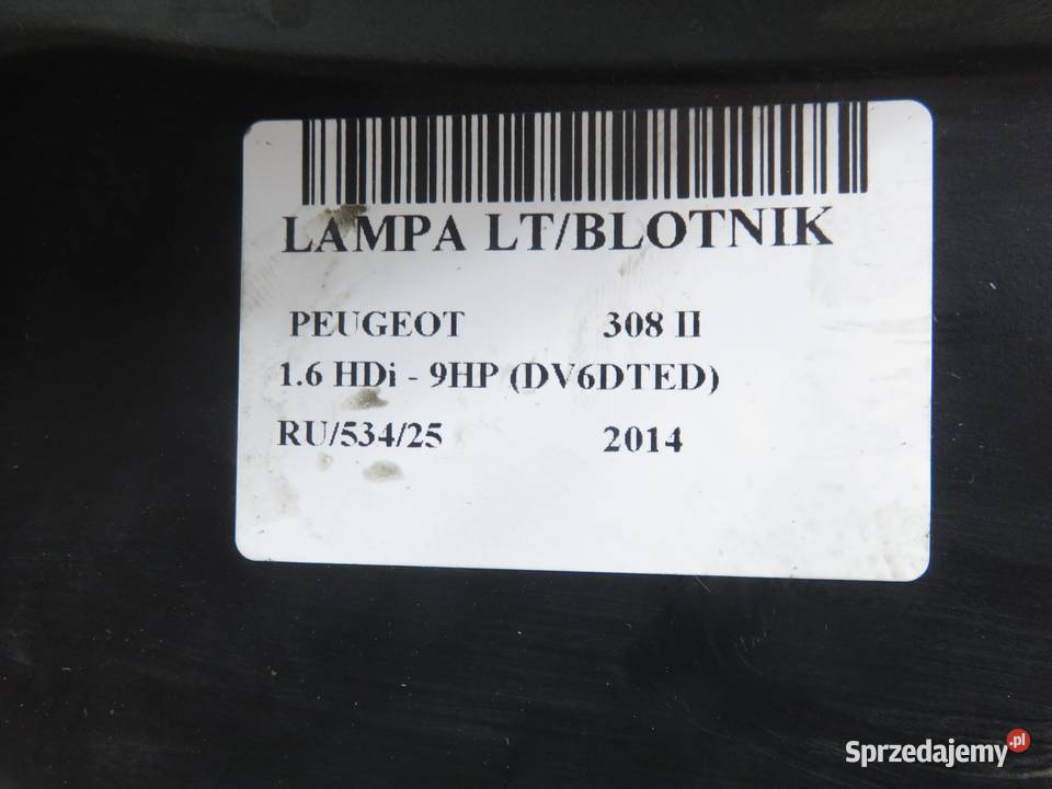 LAMPA LEWA TYLNA PEUGEOT 308 II 81250101 osobowe sprzedam