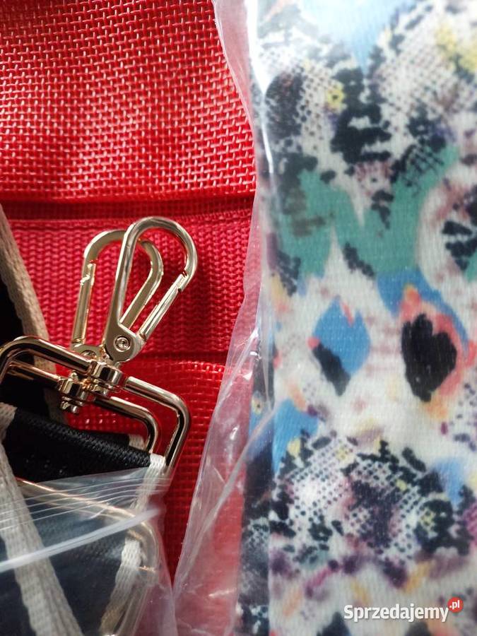 Pasek Nowy parciany 4 do torebki czarny i Wrocław