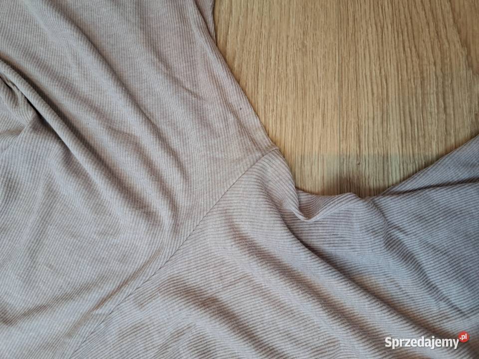 Beżowe spodnie prążkowane HM rozmiar XS pomorskie