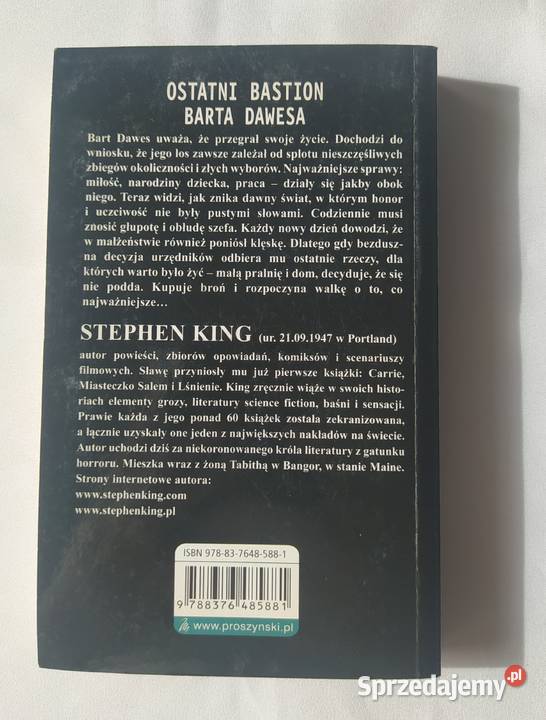 OSTATNI BASTION BARTA DAWESA Stephen King Hajnówka