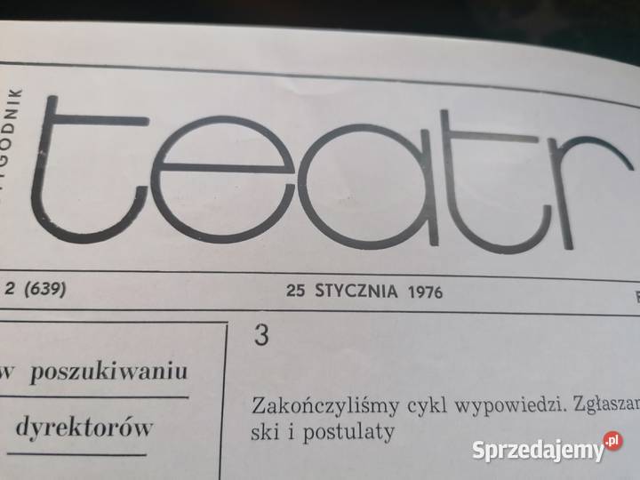 Oprawione roczniki czasopisma Teatr z lat 70tych Kraków