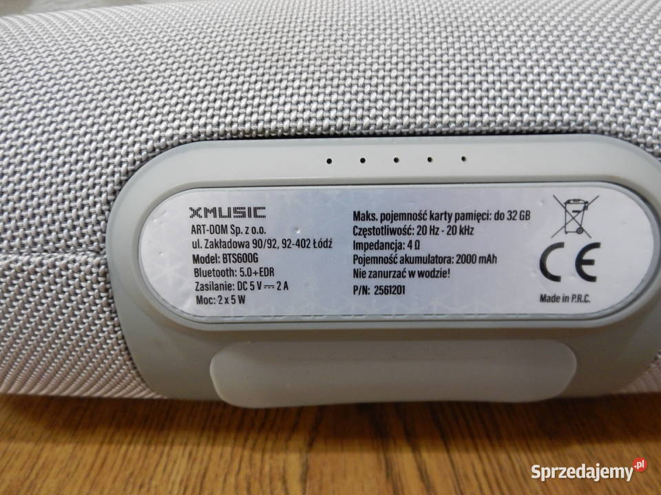Głośnik Xmusic BTS600G Leżajsk