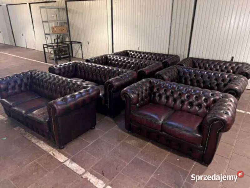 Sofy z fotelami Chesterfield mazowieckie Płock