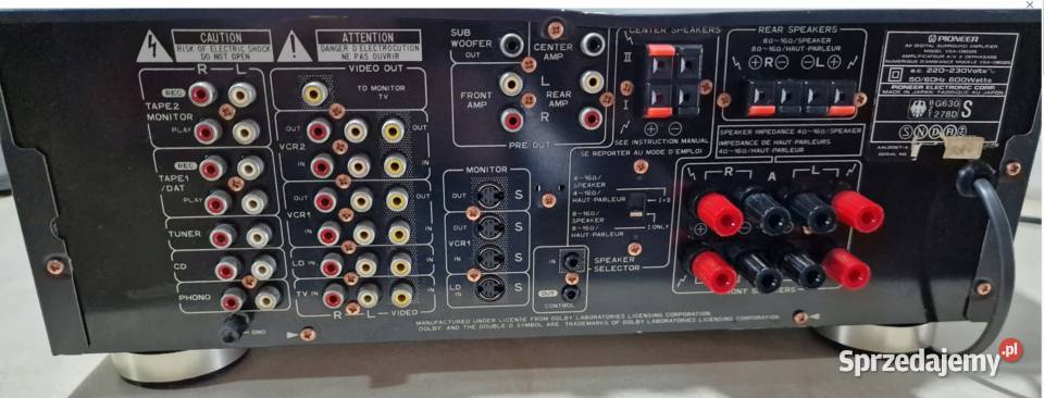 Wzmacniacz Pioneer VSAD802S VSA D 802 S wielkopolskie Międzychód