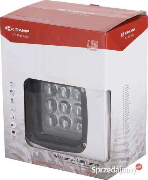 Lampa robocza LED kwadratowa 45W 4050lm 1224V Kamionna