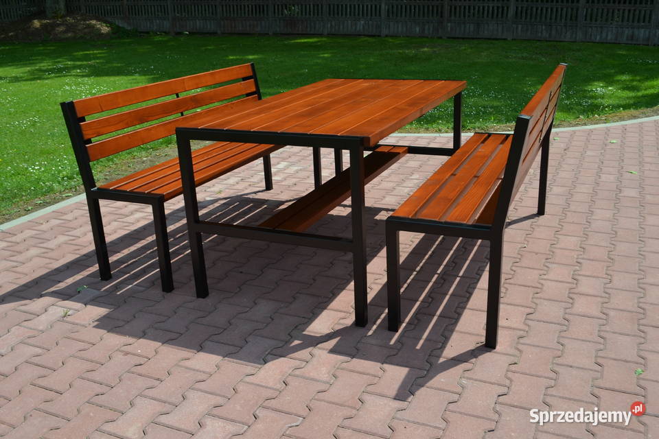 Zestaw ogrodowy meble stalowe nowe komplety do