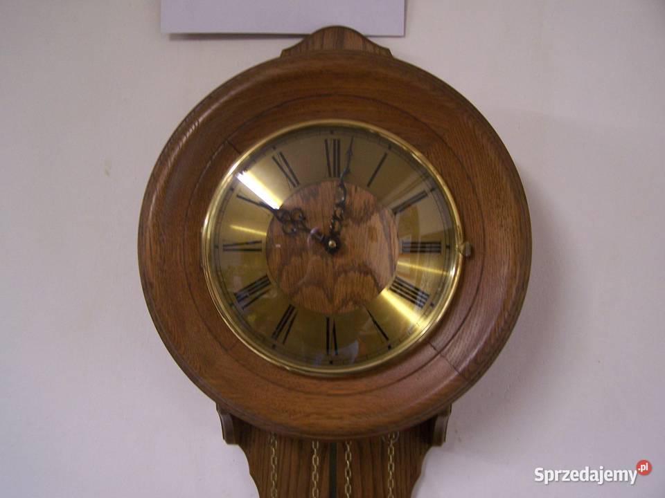 Zegar ścienny wahadłowy z napędem ciężarkowym zachodniopomorskie Koszalin
