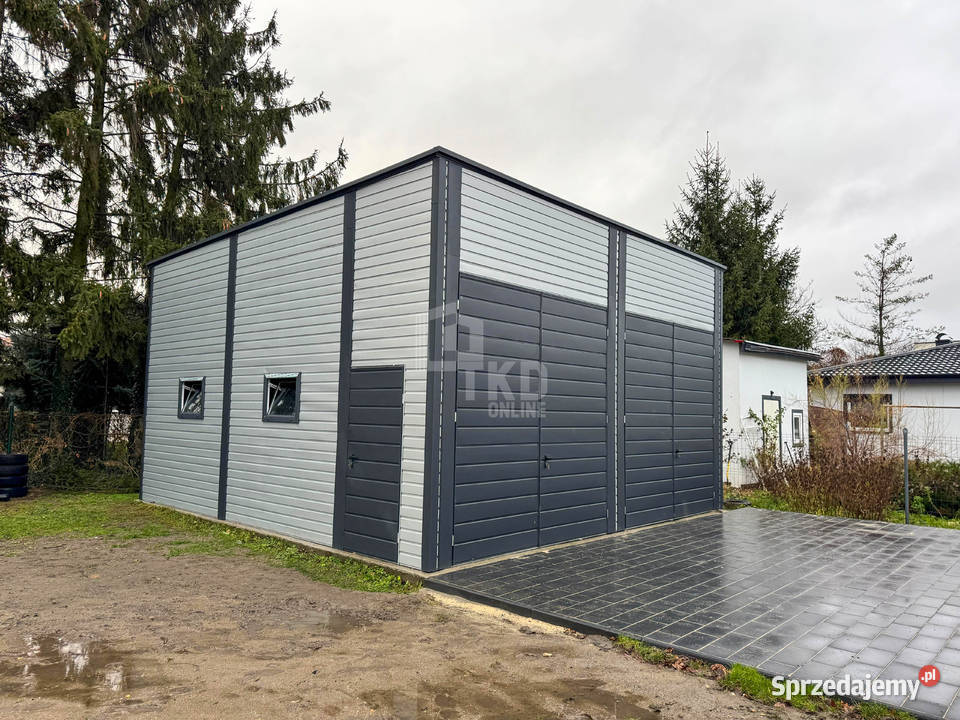 Hala blaszana Magazyn 7x8m 2x Brama 4x Okno warmińsko-mazurskie Lidzbark Warmiński