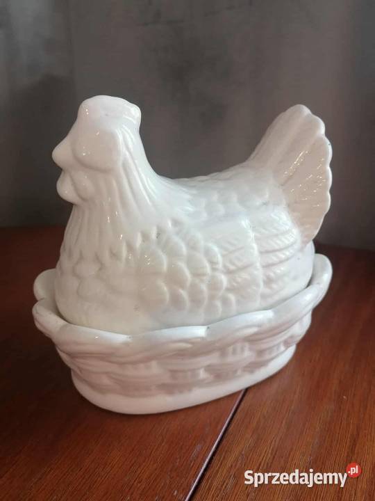 Ceramiczna bomboniera w kształcie kury dolnośląskie Wałbrzych sprzedam