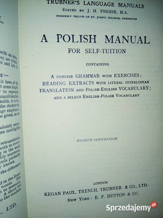 A Polish manual unikatowe książki angielski mazowieckie