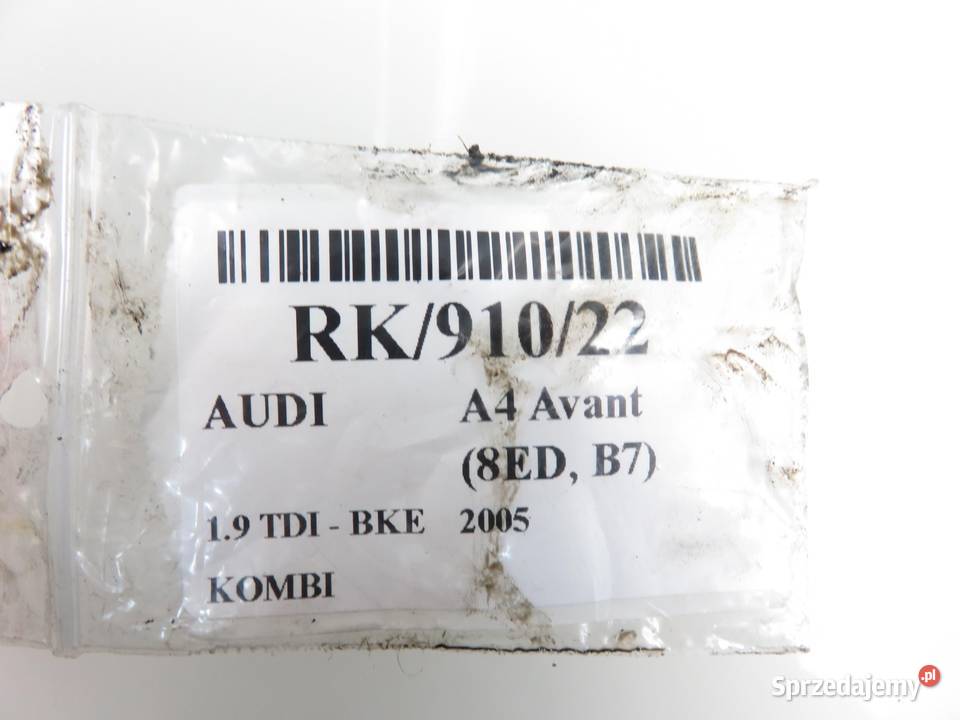 RURA INTERCOOLERA AUDI A4 B7 Avant 8E0145737E Przewody powietrza