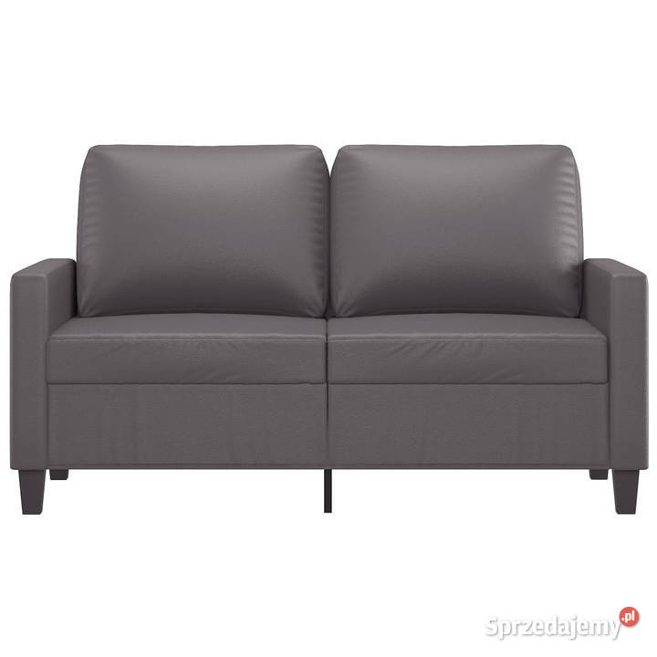 2osobowa sofa szary 120 sztuczna skóra WM359134
