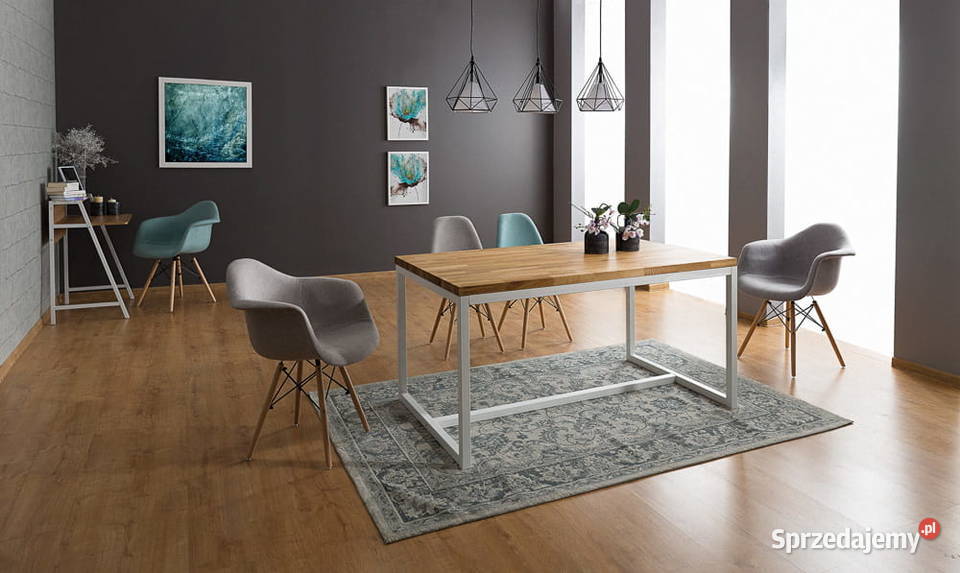 Stół Loftowy LORAS A dębowa okleina naturalna Szczecin sprzedam
