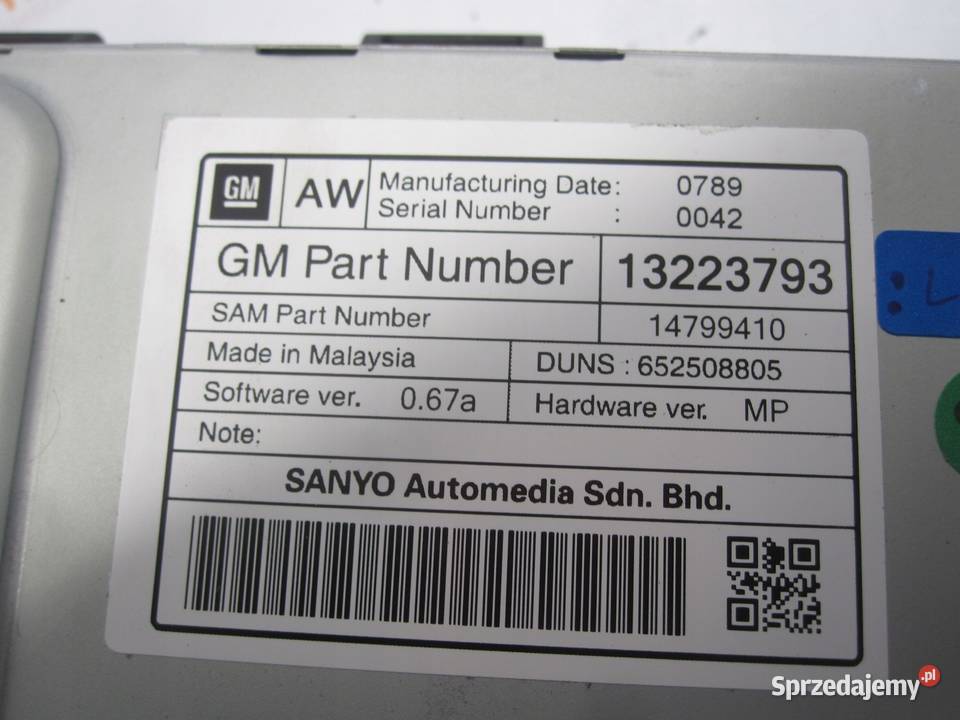 INSIGNIA A ASTRA J IV ZAFIRA C MERIVA B ekran