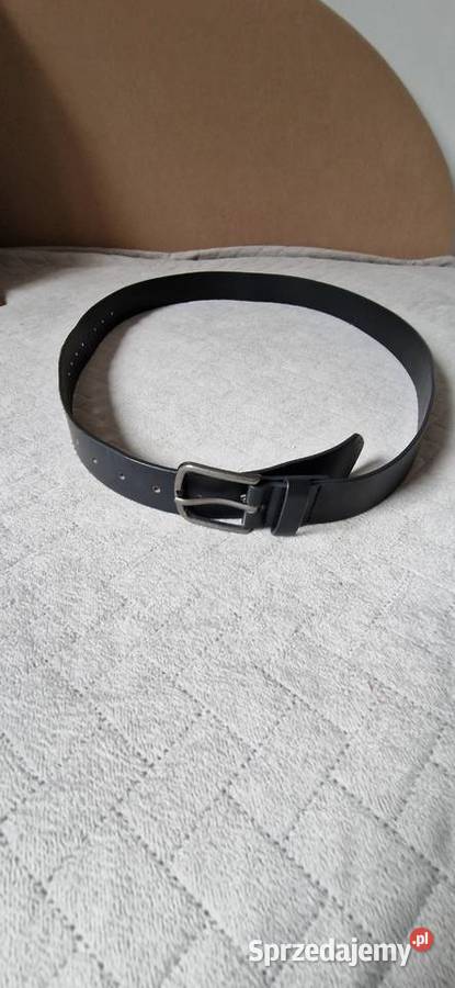 czarny pasek męski 130 Skóra Ekologiczna małopolskie Kraków