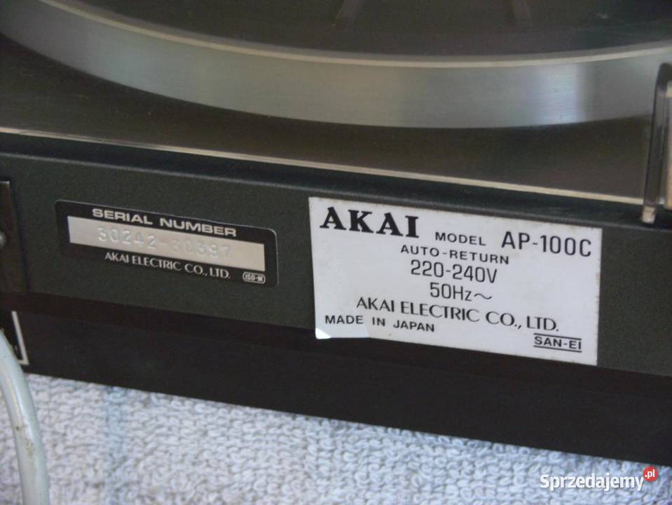Gramofon Akai AP100C sprawny Vintage WYSYŁKA Gramofony Jasło