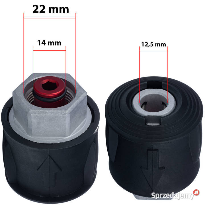 Adapter do Węży QC Lavor M22x15mm 160 BAR 60C Ludźmierz