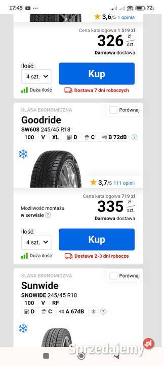 Zimówki 2454518 małopolskie Kraków