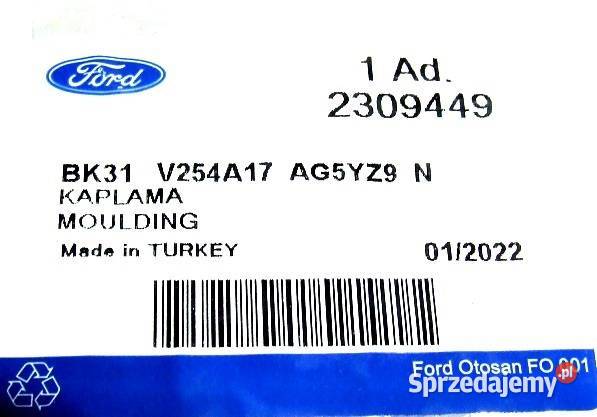 NAKŁADKA LISTWA BOCZNA LEWA ŚRODKOWA FORD Karoseria Głogów
