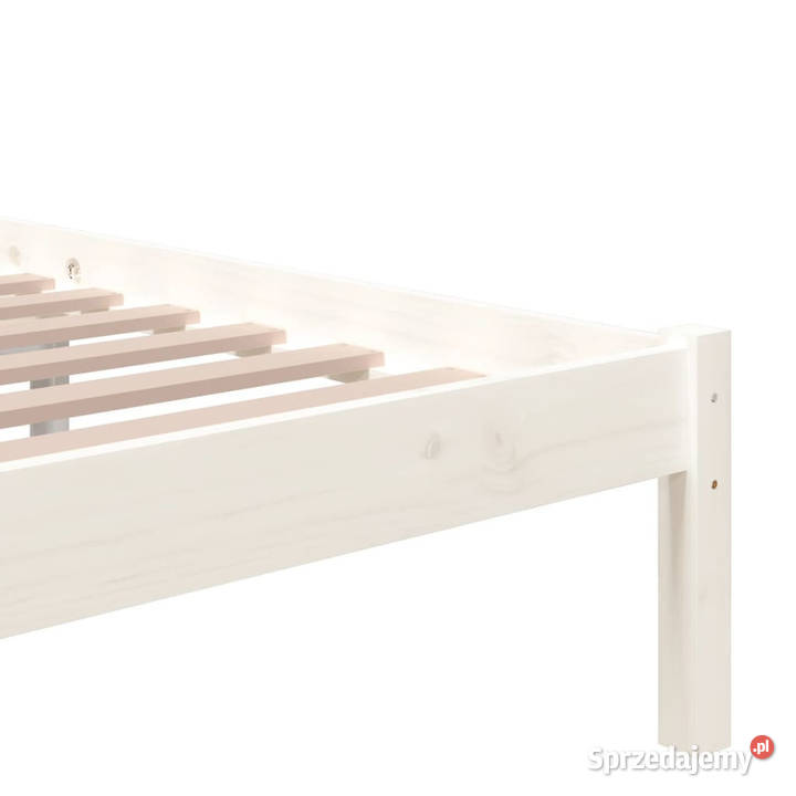 Rama łóżka biała lite drewno 90 x 200 WM814870 mazowieckie Warszawa sprzedam