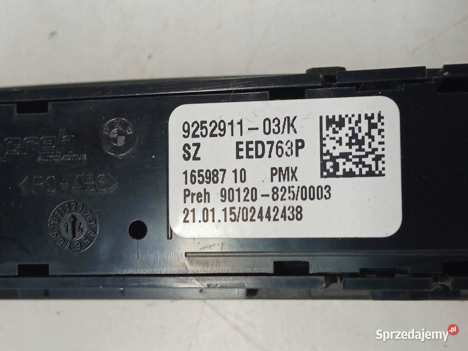 PRZEŁĄCZNIK ZAWIESZENIA ECO SPORT 9252911 Bmw osobowe Panele sterowania, przełączniki