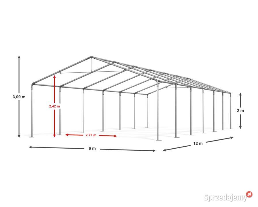 6x12x2m Namiot ogrodowy handlowy pawilon altana Kraków