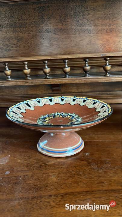 Patera na nodze Ceramiczna Z czasów PRL Z Gdańsk