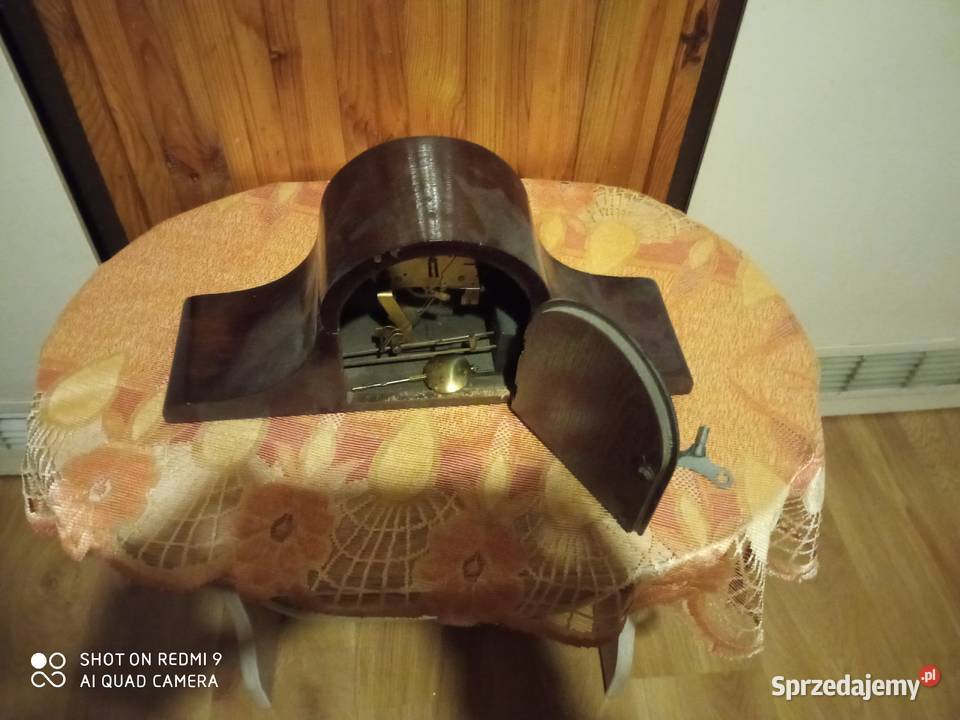 Piękny zegar Kominkowy Zabytek do odnowy Katowice