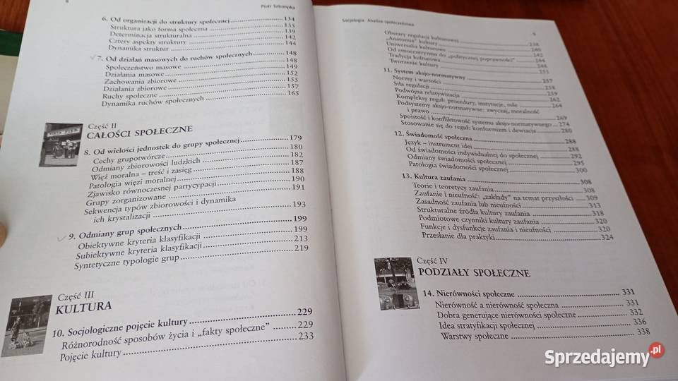 Socjologia analiza społeczeństwa Piotr Sztompka pomorskie Gdańsk