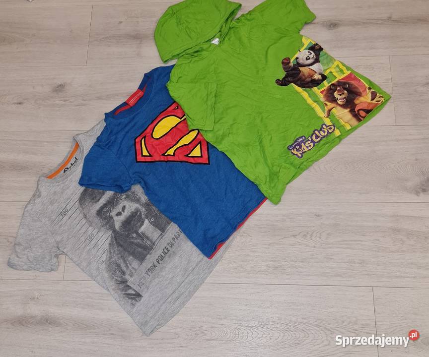 Zestaw chłopiec koszulki Superman Małpa 122 sprzedam
