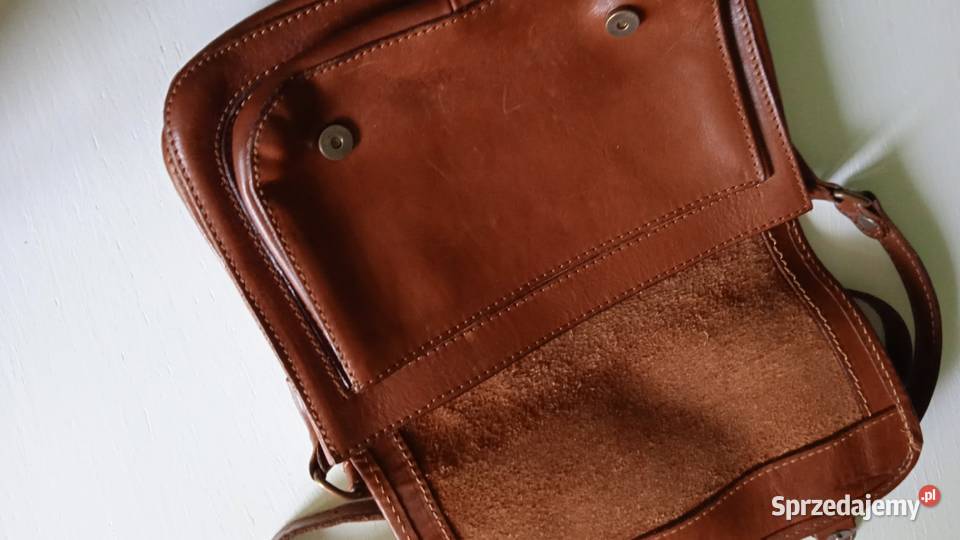RĘCZNIE SZYTA TOREBKA SKÓRZANA FIRENZE wielkopolskie Piła