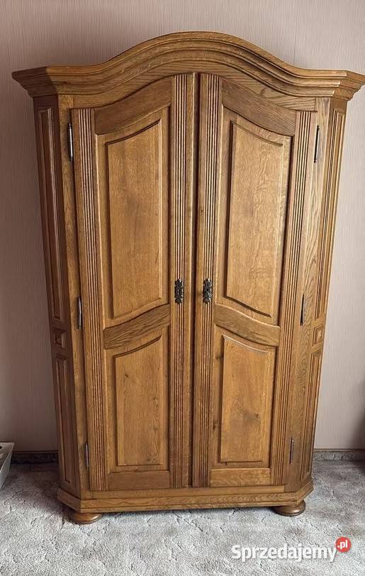 Szafa dębowa garderobiana 2 drzwiowa 42cm Sypniewo