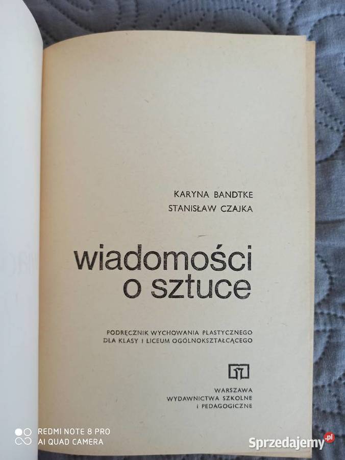 WIADOMOŚCI O SZTUCE KBandtke SCzajka Warszawa