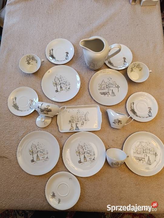 Zestaw porcelany Rheinfalz Montmartre sygnowany podlaskie Białystok