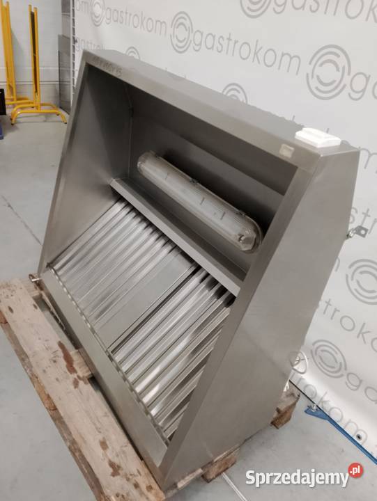 Okap przyścienny trapezowy 110x100 z łapaczami Wrocław