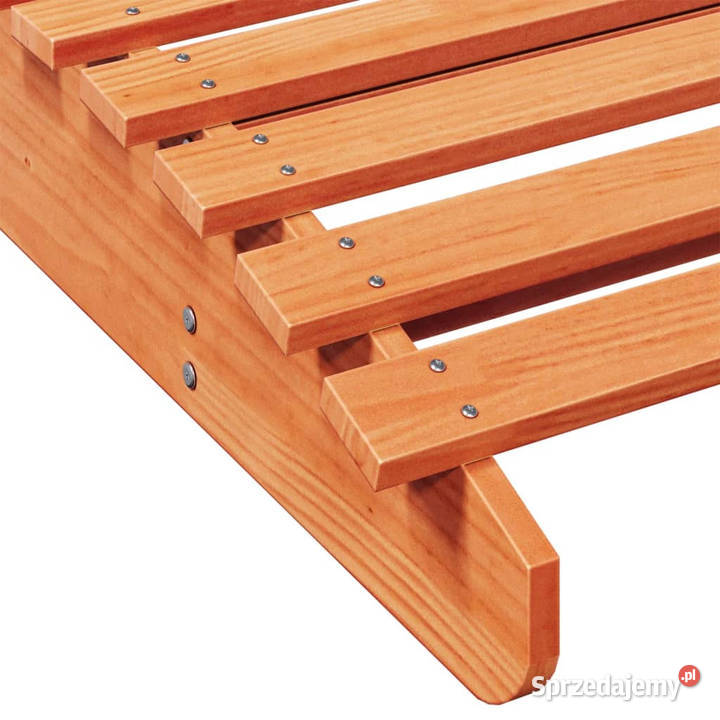 Leżak woskowy brąz 205x80x315 lite drewno Warszawa