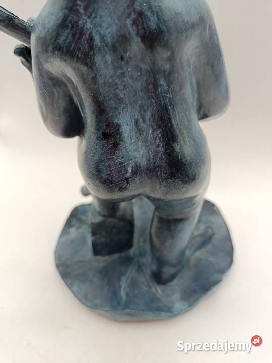 Figurka żaba orkiestra ogrodowa żywica masa Zamość